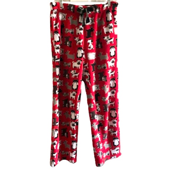 Wiggle Butts  - Dog Pajama with Red Neck & Trim/Sleeves